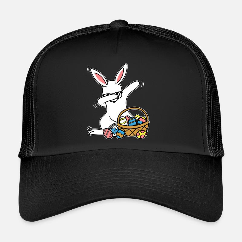 Dabbing Lapin de Pâques Lapin de Pâques Casquette trucker 
