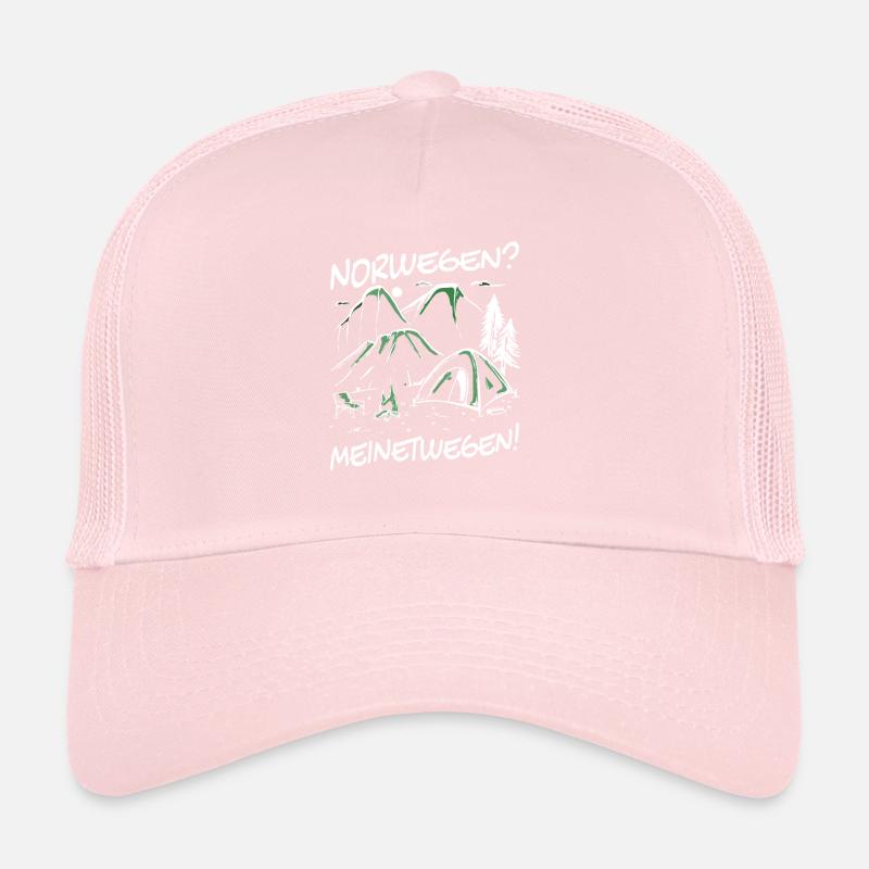 Norvège Camping Scandinavie Cap Nord Casquette trucker 