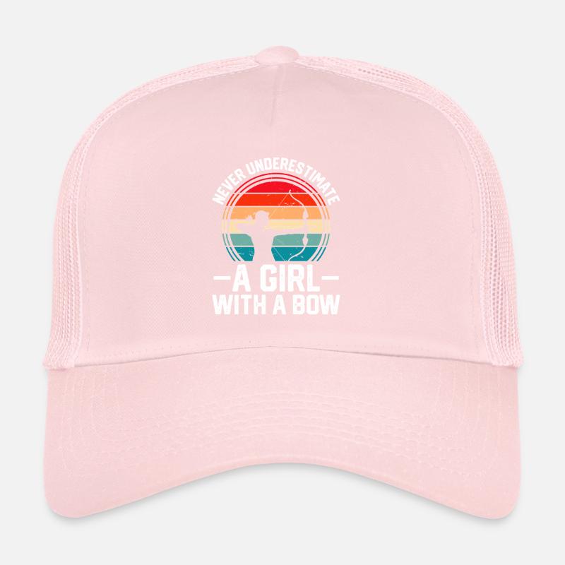 Never Underestimate A Girl With A Bow Trucker Cap