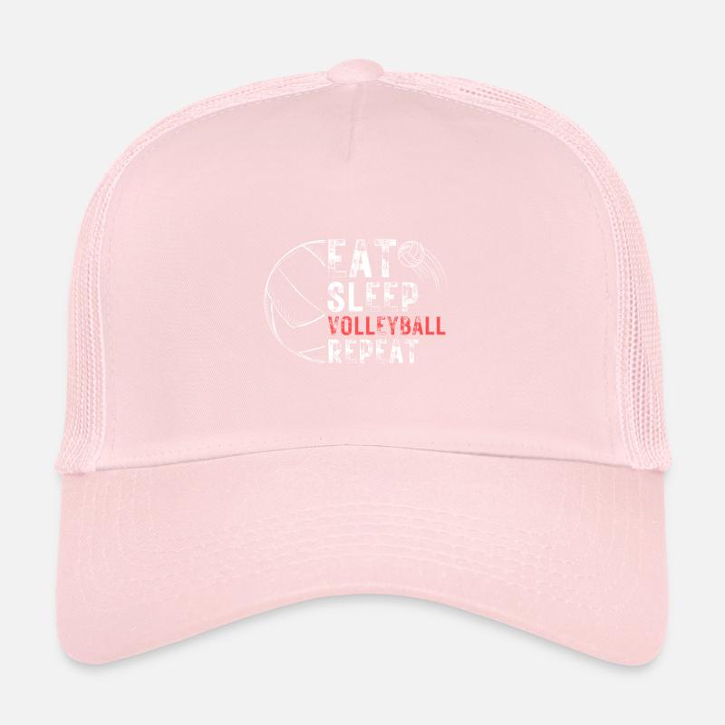 Manger dormir volley-ball répéter le dicton Casquette trucker 