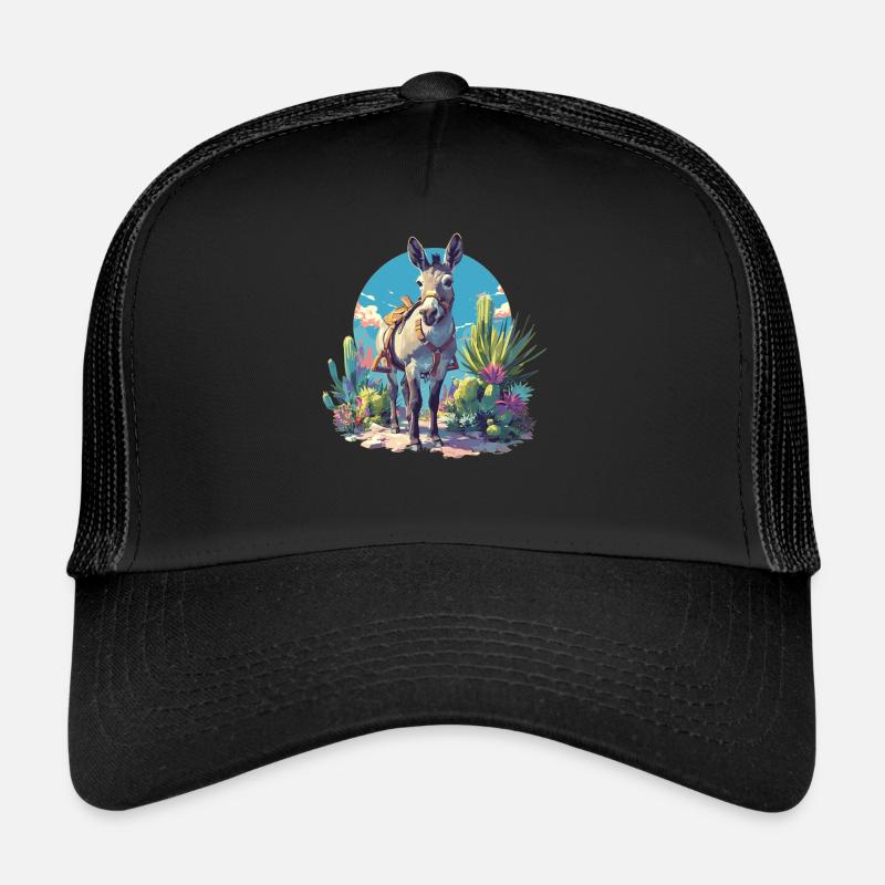 Mules Mule - Casquette trucker  - noir/noir