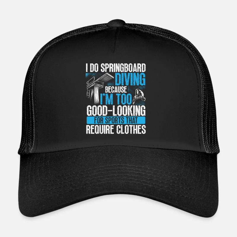 Tremplin Plongée Plongée Plongeurs Casquette trucker 
