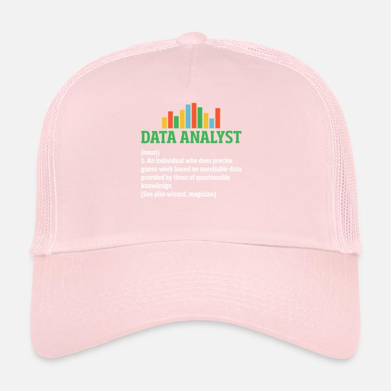 Data Analyst Funny Definition Spreadsheet Data Trucker Cap