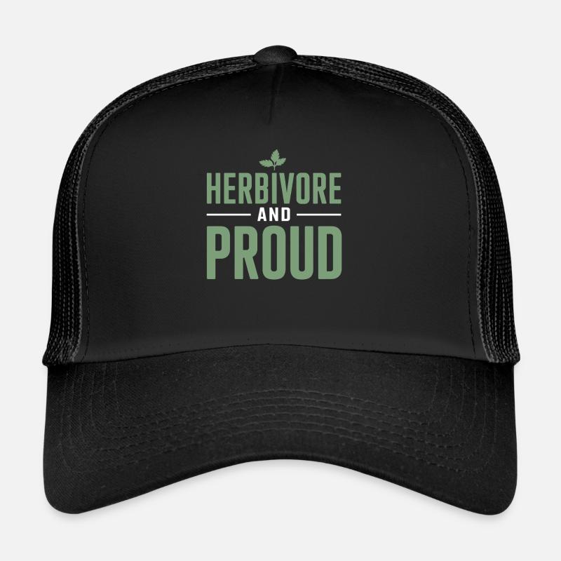 Fier herbivore : végétalien et végétarien Casquette trucker 