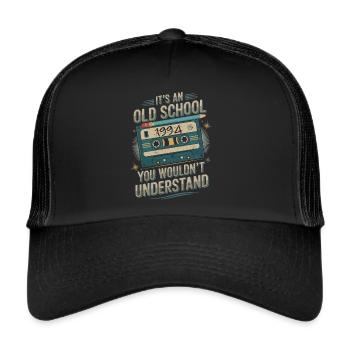 Vintage Child – Né en 1994 - Casquette trucker  - noir/noir - Devant