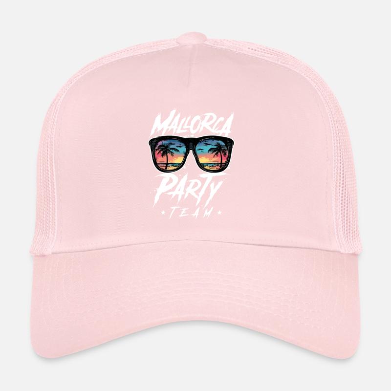 Majorque Party Team Palmiers Casquette trucker 