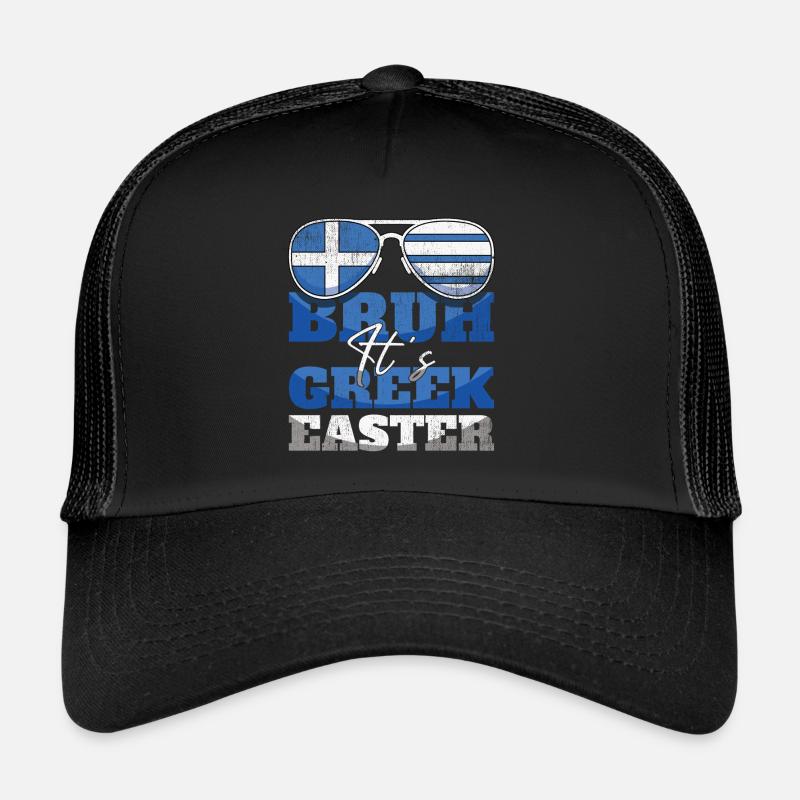 Bruh It's Greek Easter Griechische Ostern Trucker Cap