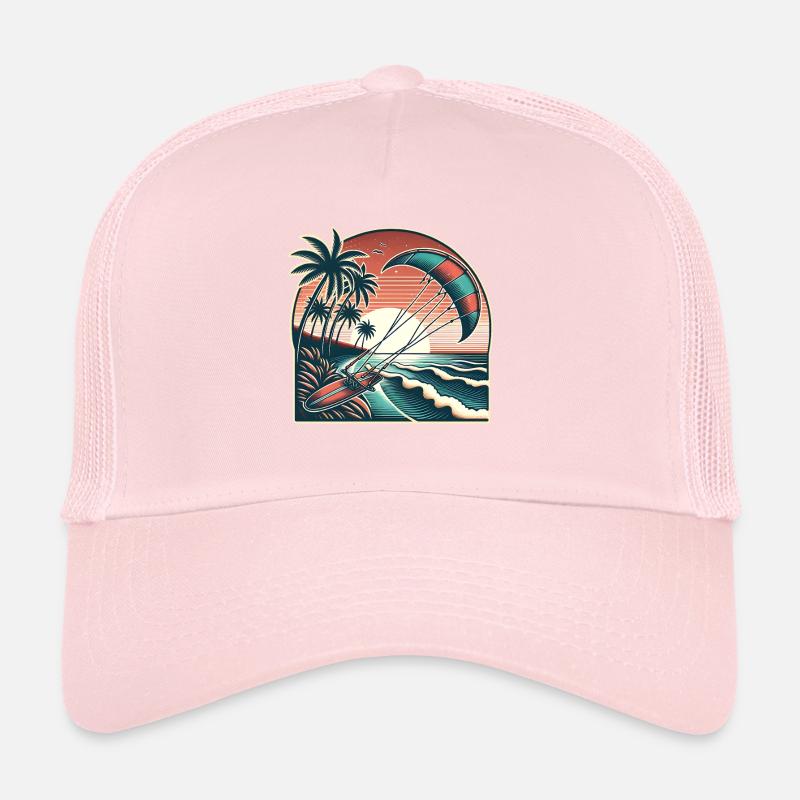 Kitesurf Kitesurfer Kiteboard Casquette trucker 