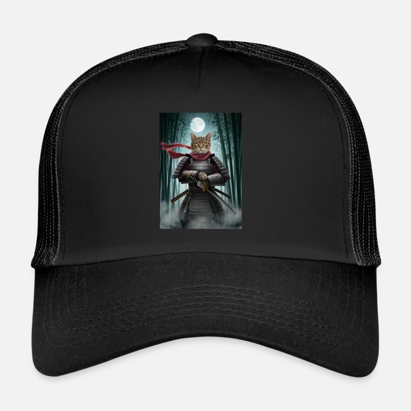 Kriegerkatze Japanische Katze Samurai Katze Trucker Cap