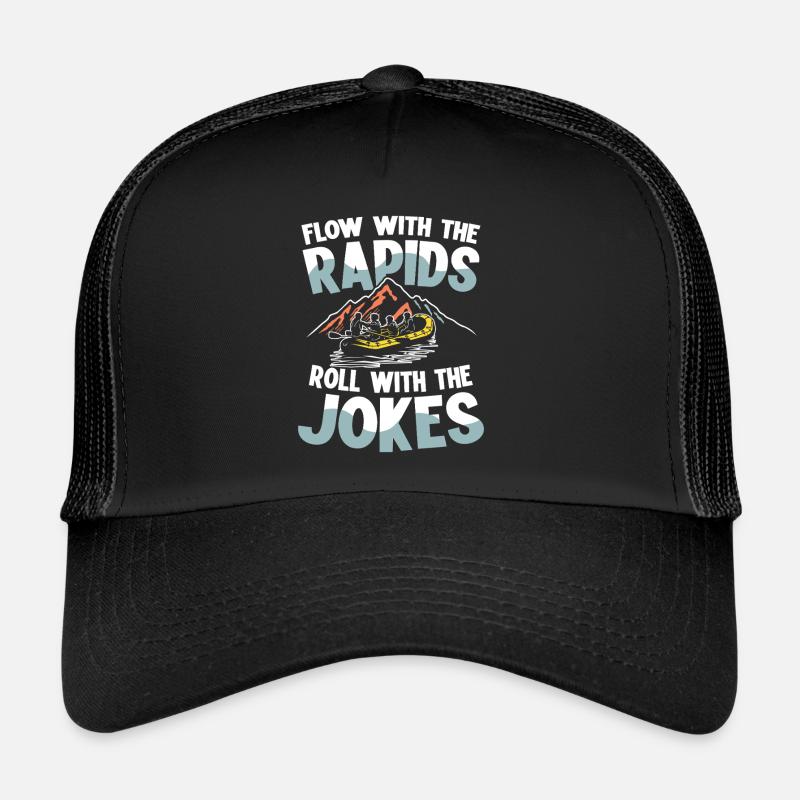 with the rapids flow roll with the Trucker Cap