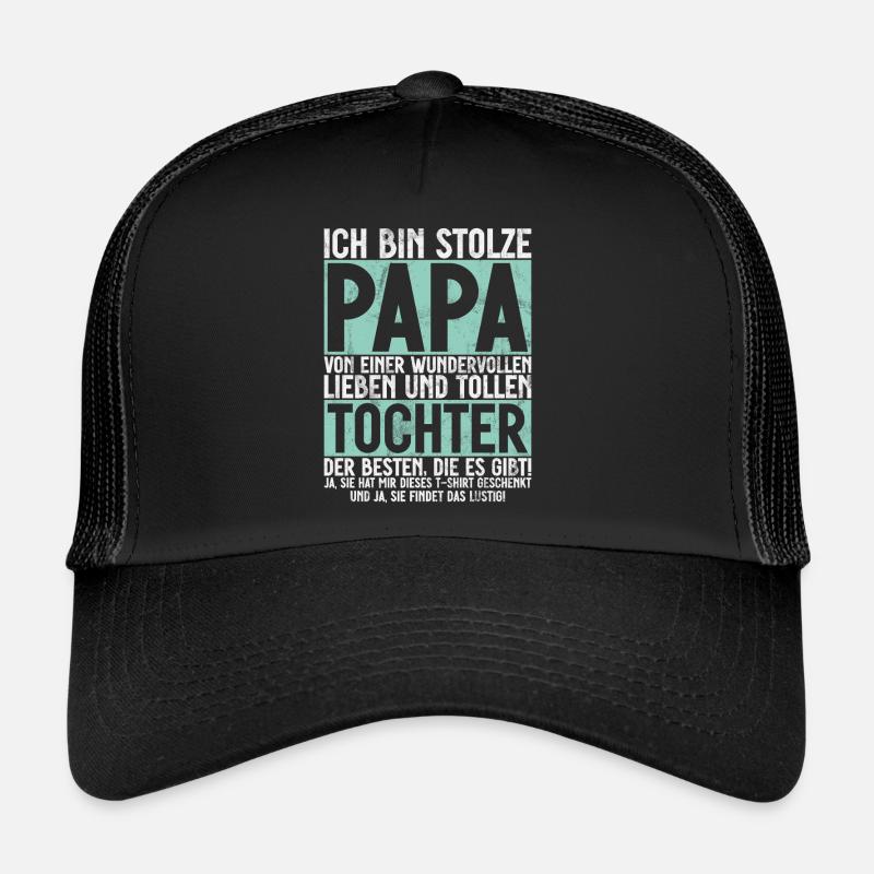 Papa Tochter Vatertag Vaterschaft Elternteil Trucker Cap