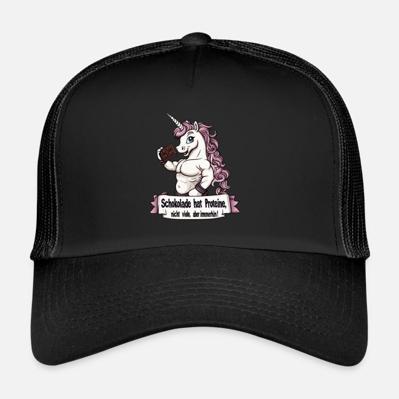 Gym - Le chocolat contient des protéines, pas beaucoup Casquette trucker 