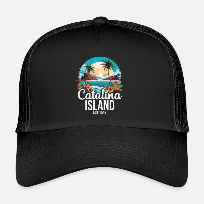 Équipage d’anniversaire de l’île de Catalina Casquette trucker 