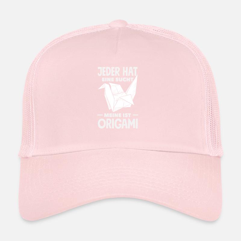 Jeder Hat Eine Sucht Origami Kunst Trucker Cap