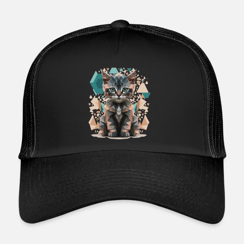 Low-Poly Cats Art Trucker Cap
