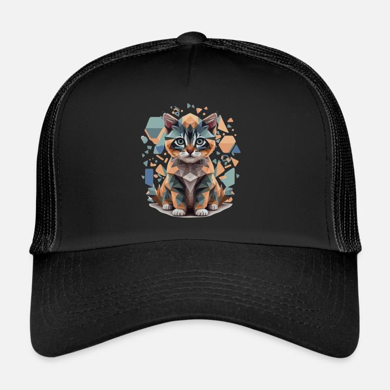 Polygon Katze Low-Poly Trucker Cap