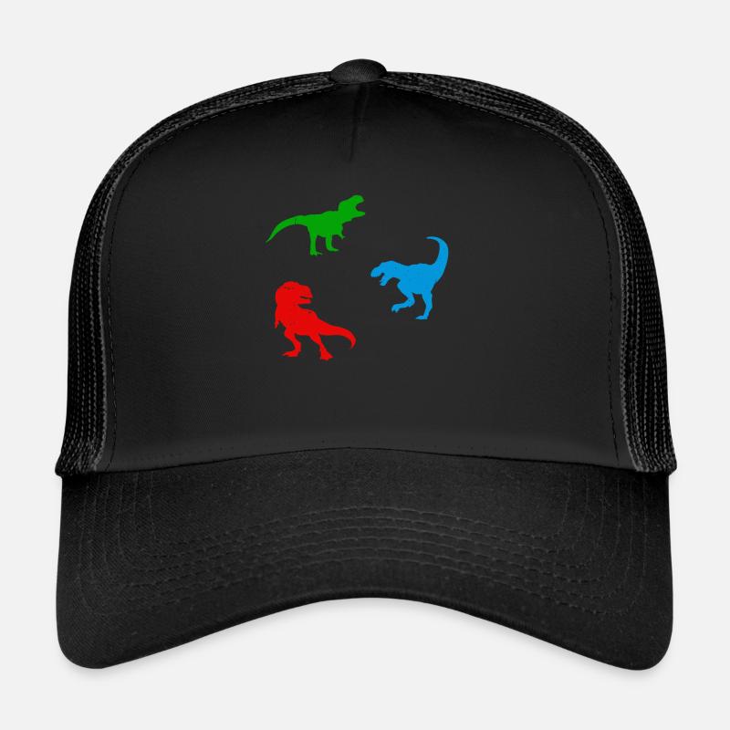Dinosaur Silhouette T-Rex Dinosaur Silhouette Trucker Cap