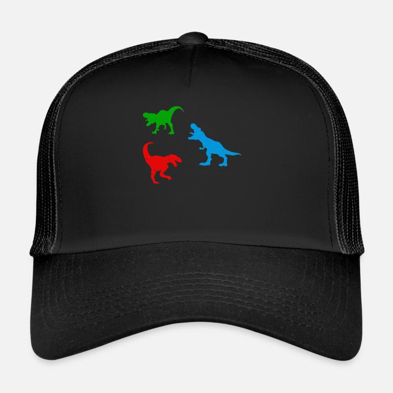 Dinosaur Silhouette T-Rex Dinosaur Silhouette Trucker Cap