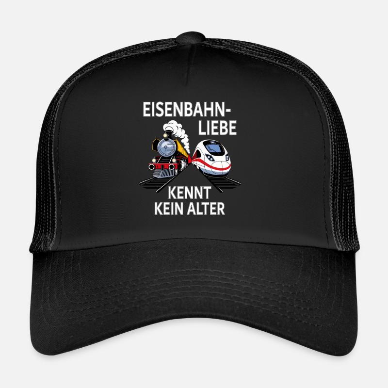 TRAIN TRAIN CHEMIN DE FER L’AMOUR N’A PAS D’ÂGE Casquette trucker 