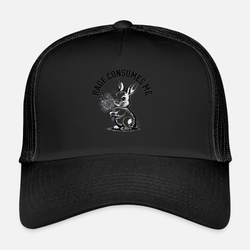 Rage Consumes Me Rabbit Trucker Cap