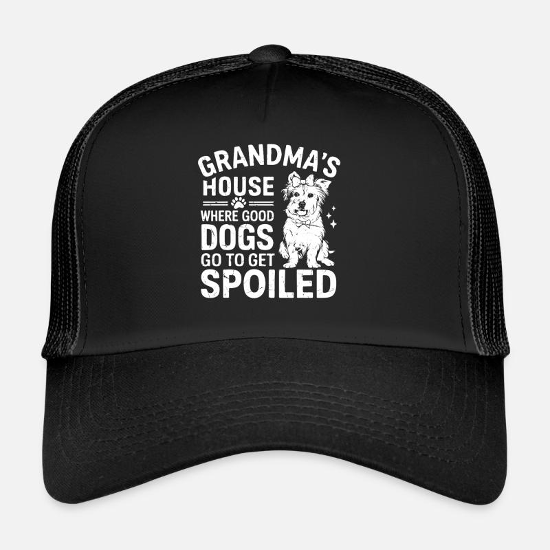 Cadeaux de grand-mère pour chien Casquette trucker 