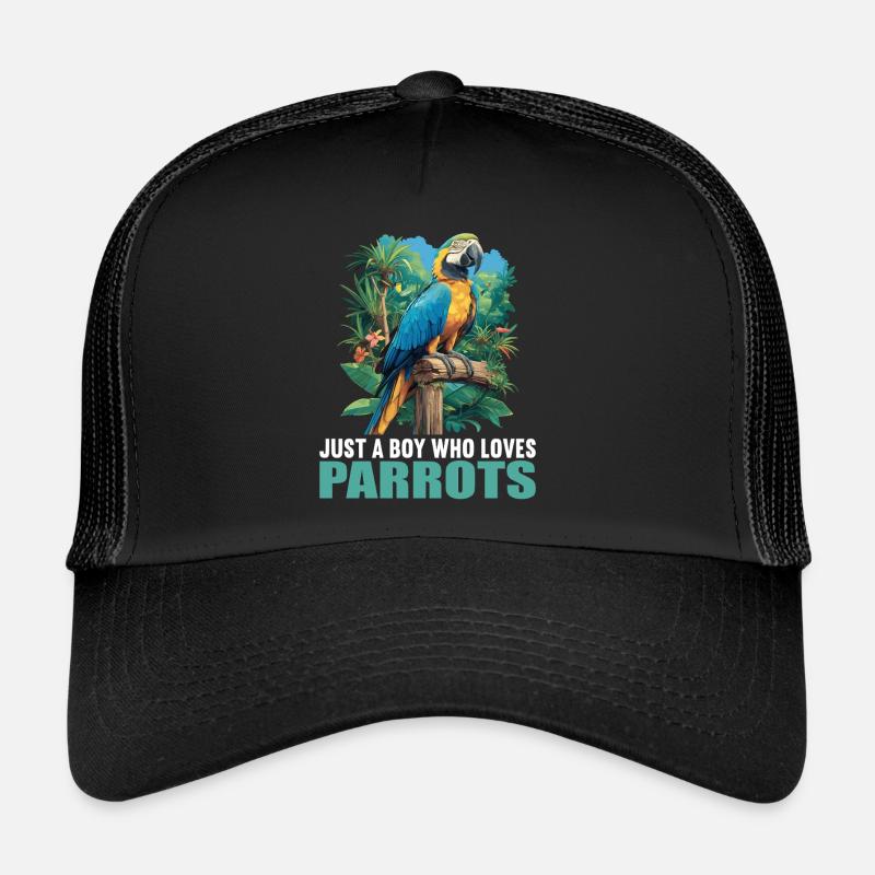 Perroquet Perroquet Perroquet - Casquette trucker  - noir/noir
