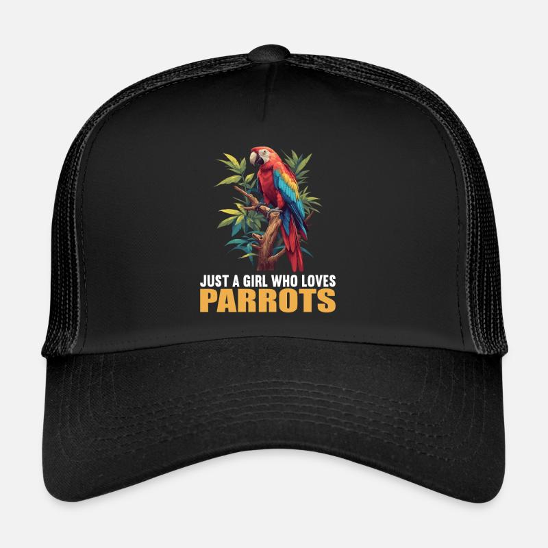 Parrot Parrot Parrot - Trucker Cap - black/black