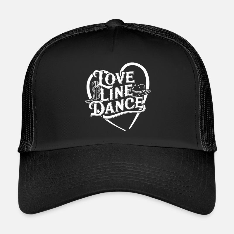 Love Line Dance ich liebe Line Dancing mit Herz Trucker Cap