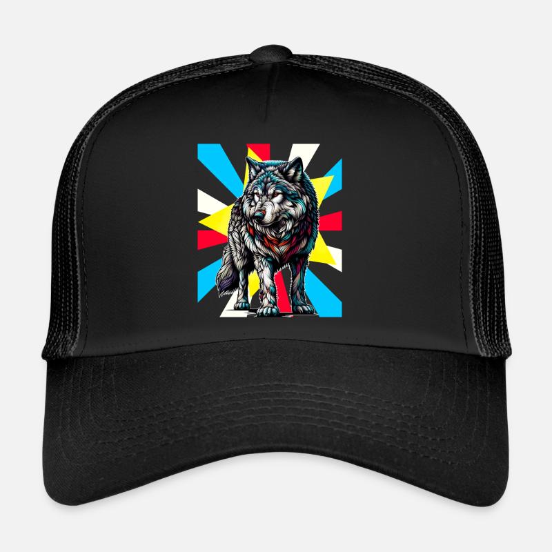 Loups Loups Tattoo - Casquette trucker - noir/noir