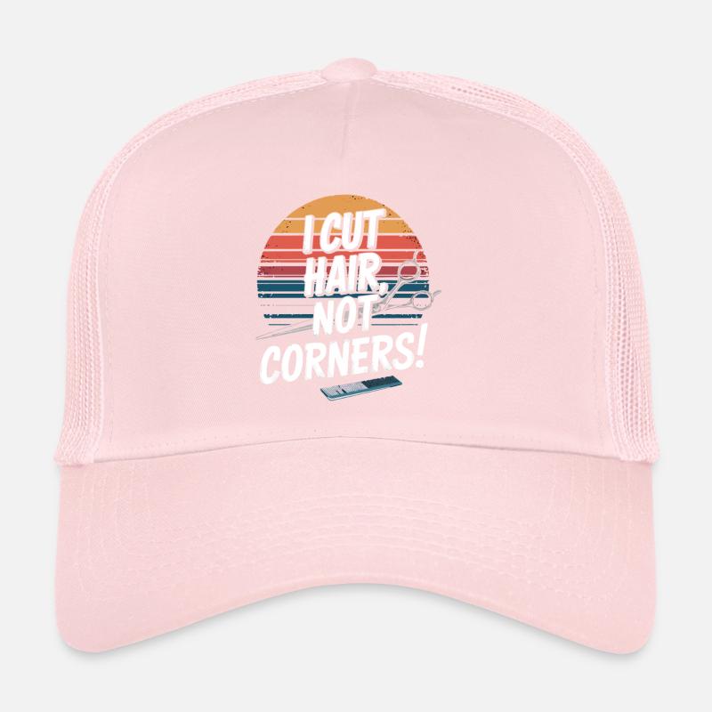 Je coupe les cheveux, pas les coins ! Casquette trucker 