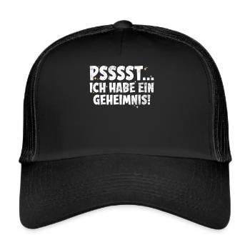 Grand frère Amoureux des bébés Frère aîné - Casquette trucker  - noir/noir - Devant