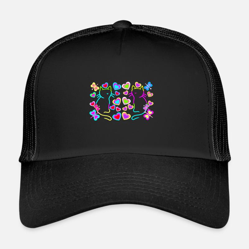Kinder Retro Sommer Katzen Katze Kind Trucker Cap