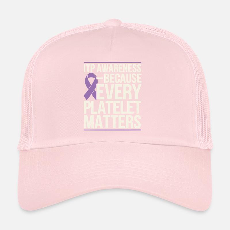 ITP Awareness Immune Thrombocytopenia Platelets Trucker Cap