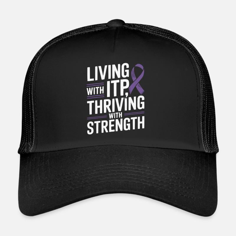 ITP Awareness Immune Thrombocytopenia Platelets Trucker Cap