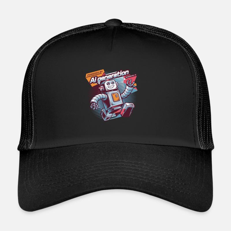 Propulsé par l’IA Génération Robot Fun Casquette trucker 