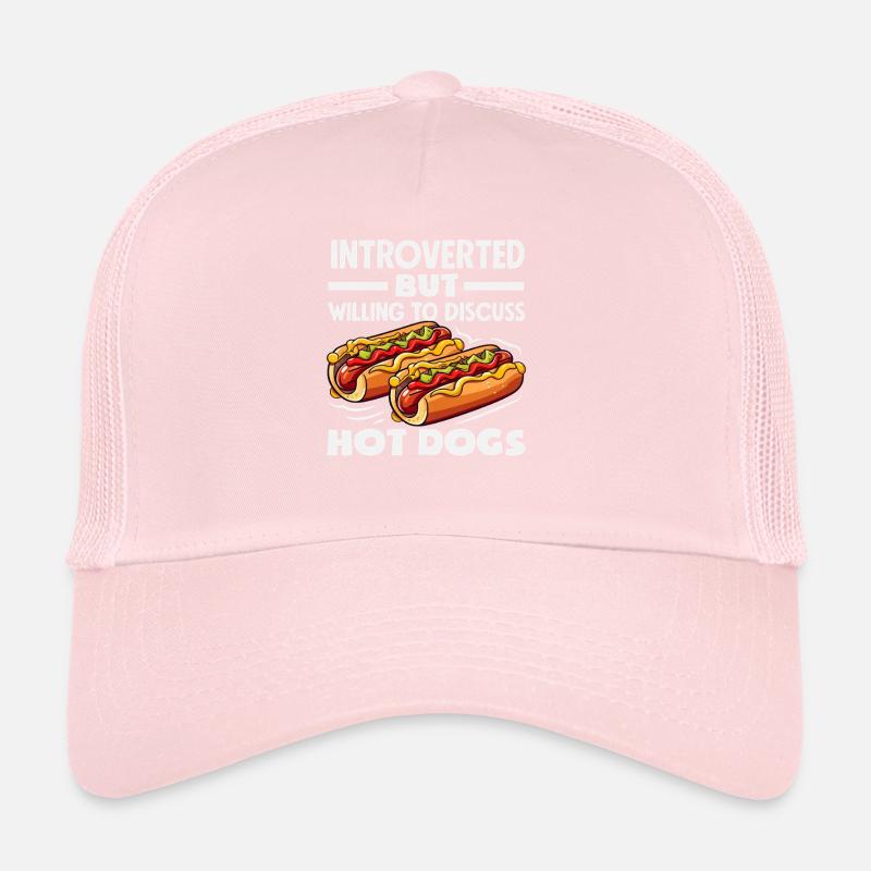 Hot Dog Lover Introvert Discussed Trucker Cap