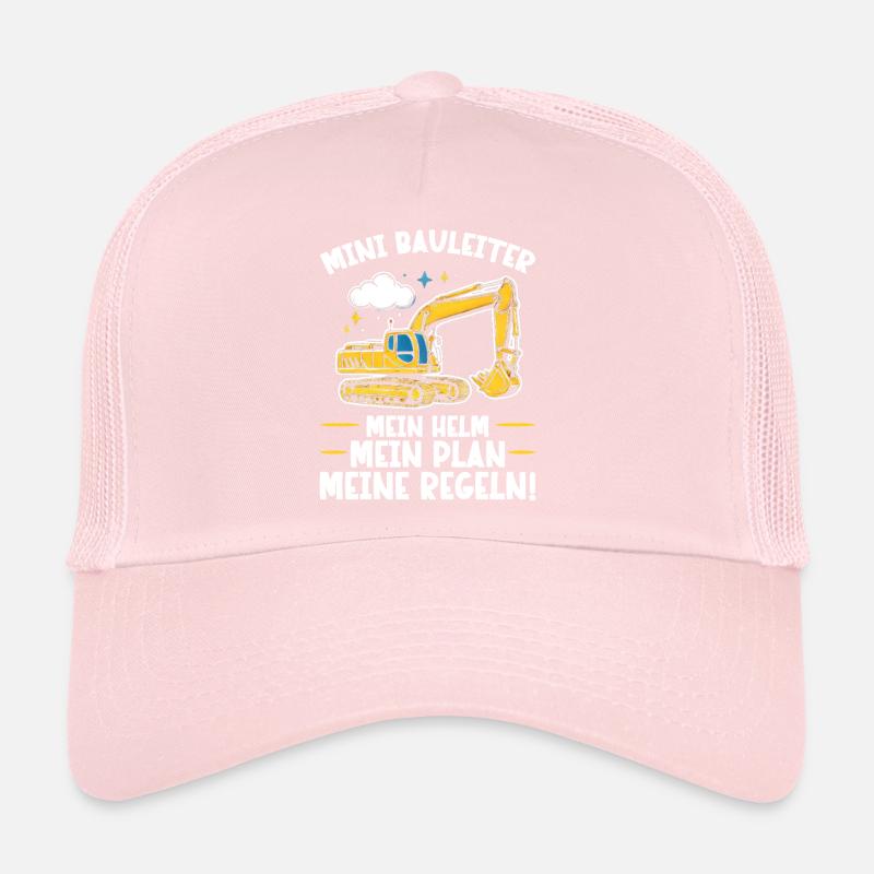 Kinder Bauleiter Projektleiter Bauunternehmer Trucker Cap