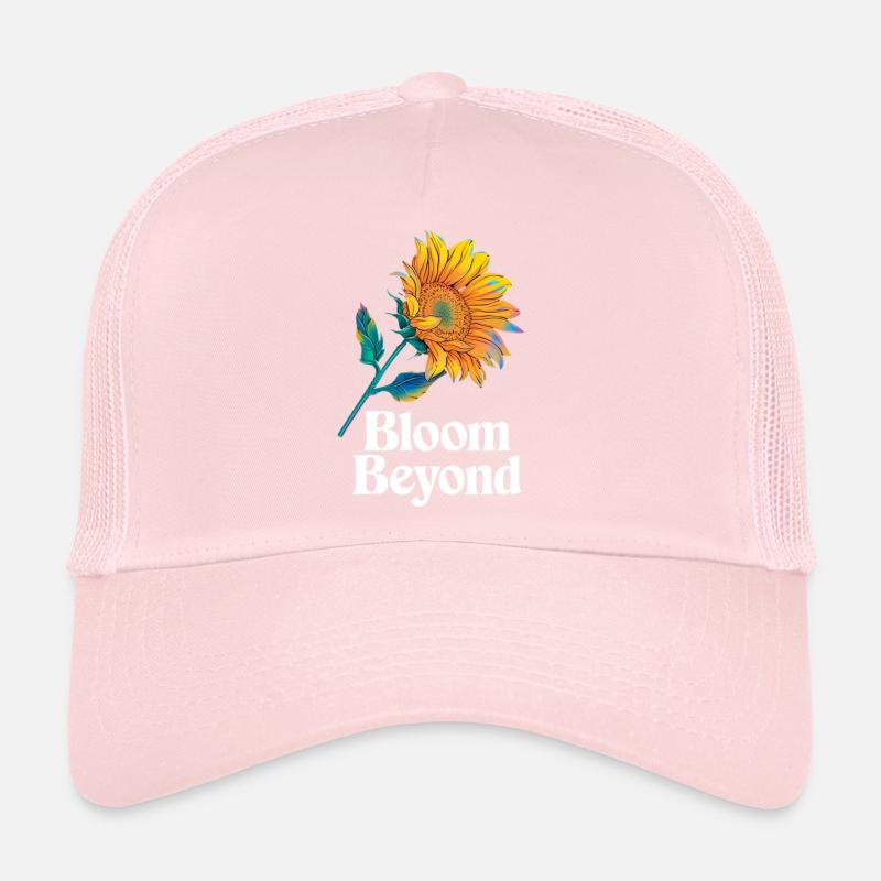 Bloom Beyond Sunflower Design Trucker Cap