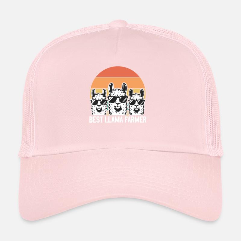 Funny Alpaca Farmer - Best Llama Farmer Trucker Cap