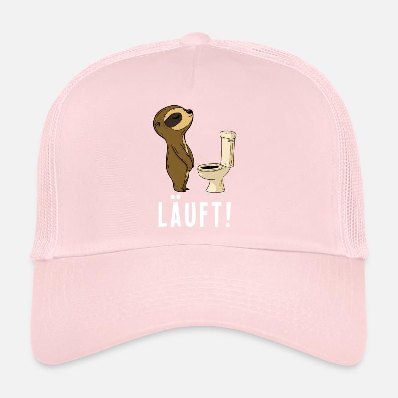 Sloth pees tomorrow funny saying runs Trucker Cap