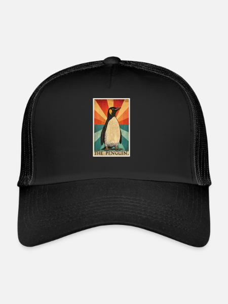 Pinguine Pinguin - Trucker Cap - Schwarz/Schwarz - Vorne