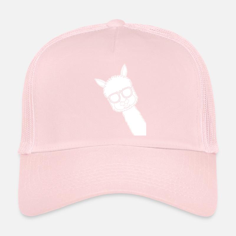 Funny Llama sunglasses Llama Lover Alpaca Trucker Cap