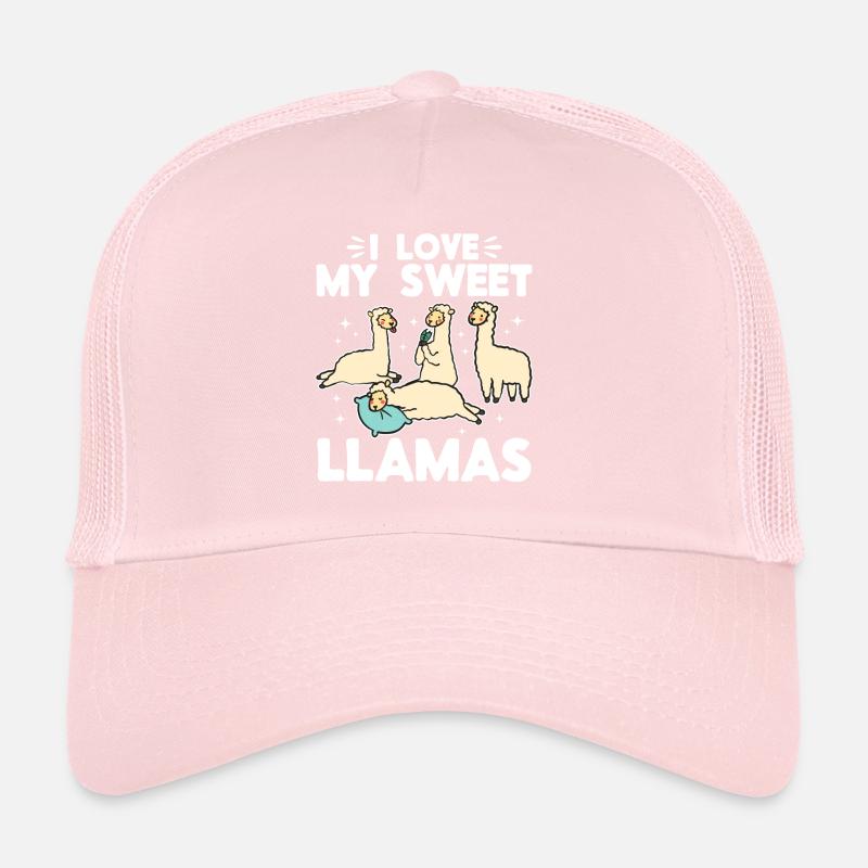Llama Lover - J’adore mes doux lamas Casquette trucker 