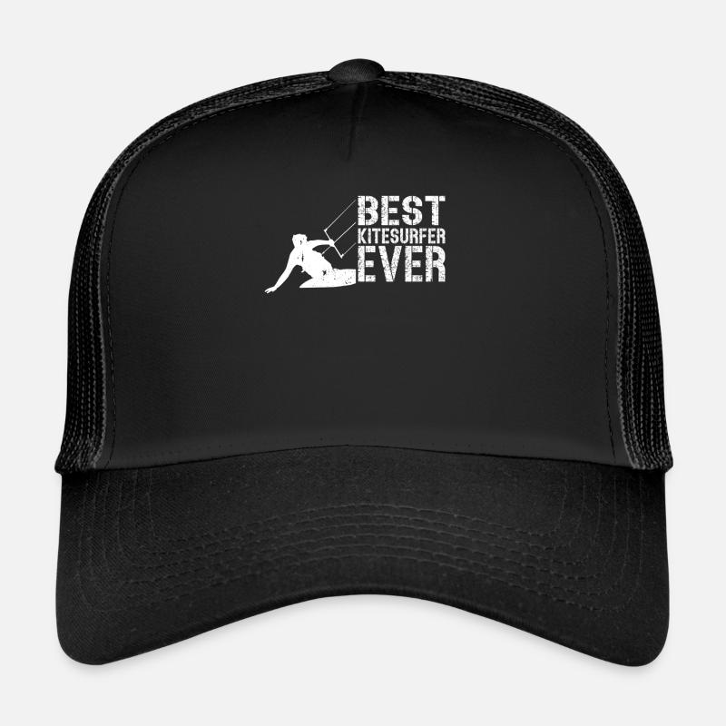 Kiteboarding Kitesurfing Kitesurfer - Best - Trucker Cap - Schwarz/Schwarz