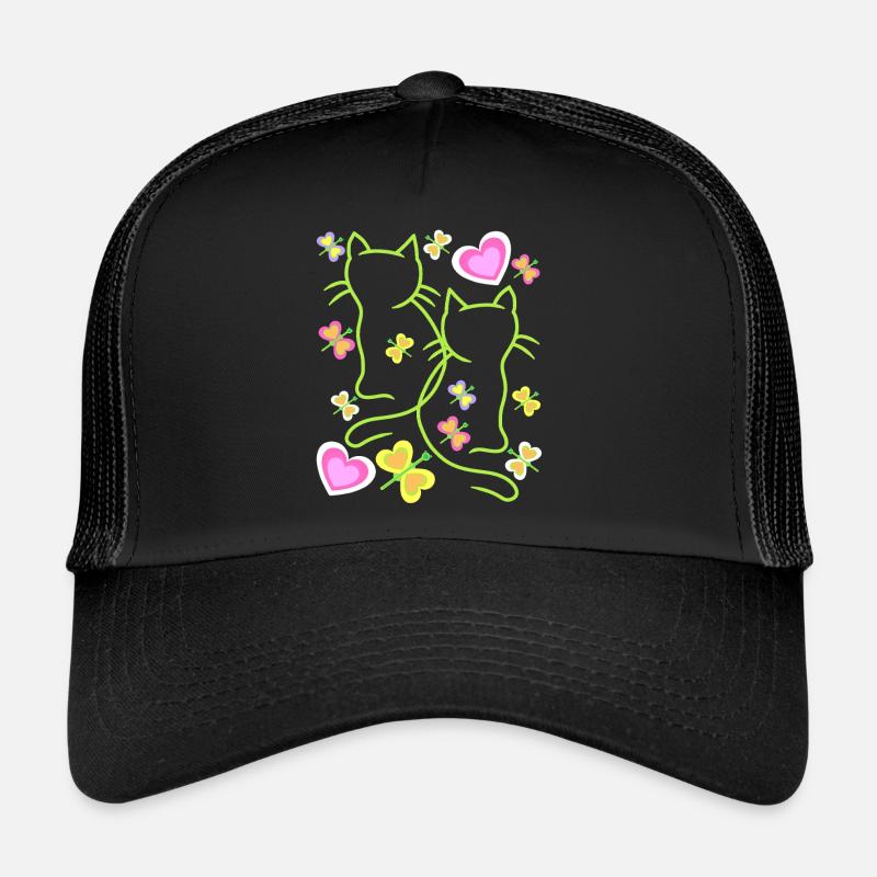 Kinder Kind Frühling Katzen Katze Kätzchen Trucker Cap