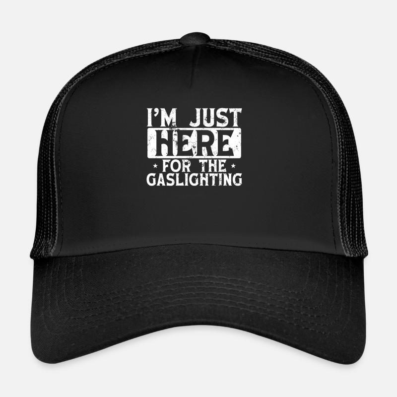 Gaslighting Gaslighter - Trucker Cap - Schwarz/Schwarz