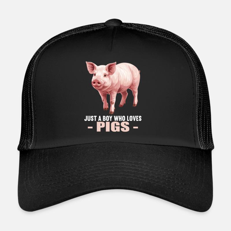 Cochon Cochon - Casquette trucker - noir/noir