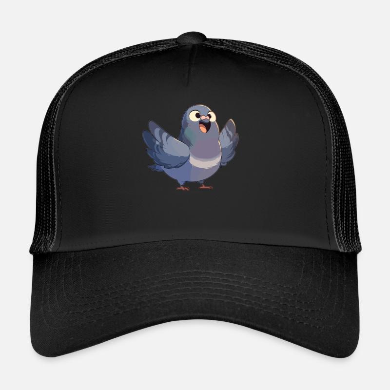 Tauben Taube - Trucker Cap - Schwarz/Schwarz