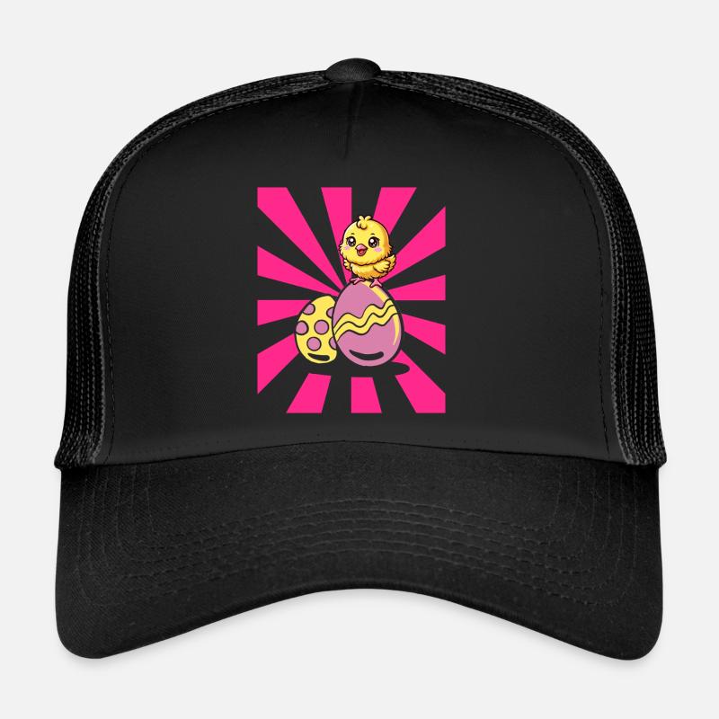 Retro Easter Chicks Easter Eggs Chicken Chickens Kids Trucker Cap