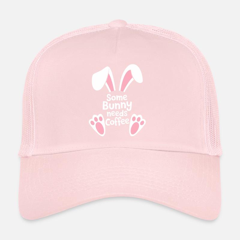 Lustiger Osterhase Kaffee Spruch Trucker Cap